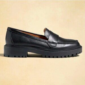 BR Factory Leather Lug Sole Loafer Size 8